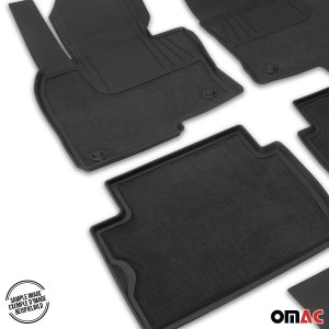 Toyota RAV4 Floor Mats - Omac - Rubber TPE - Black - 2019-2025